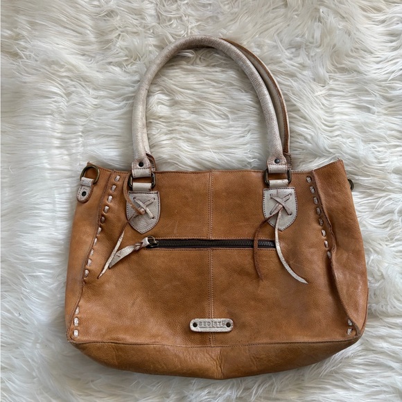 Bed Stu Rockaway Tan Leather Tote Bag - Picture 3 of 8